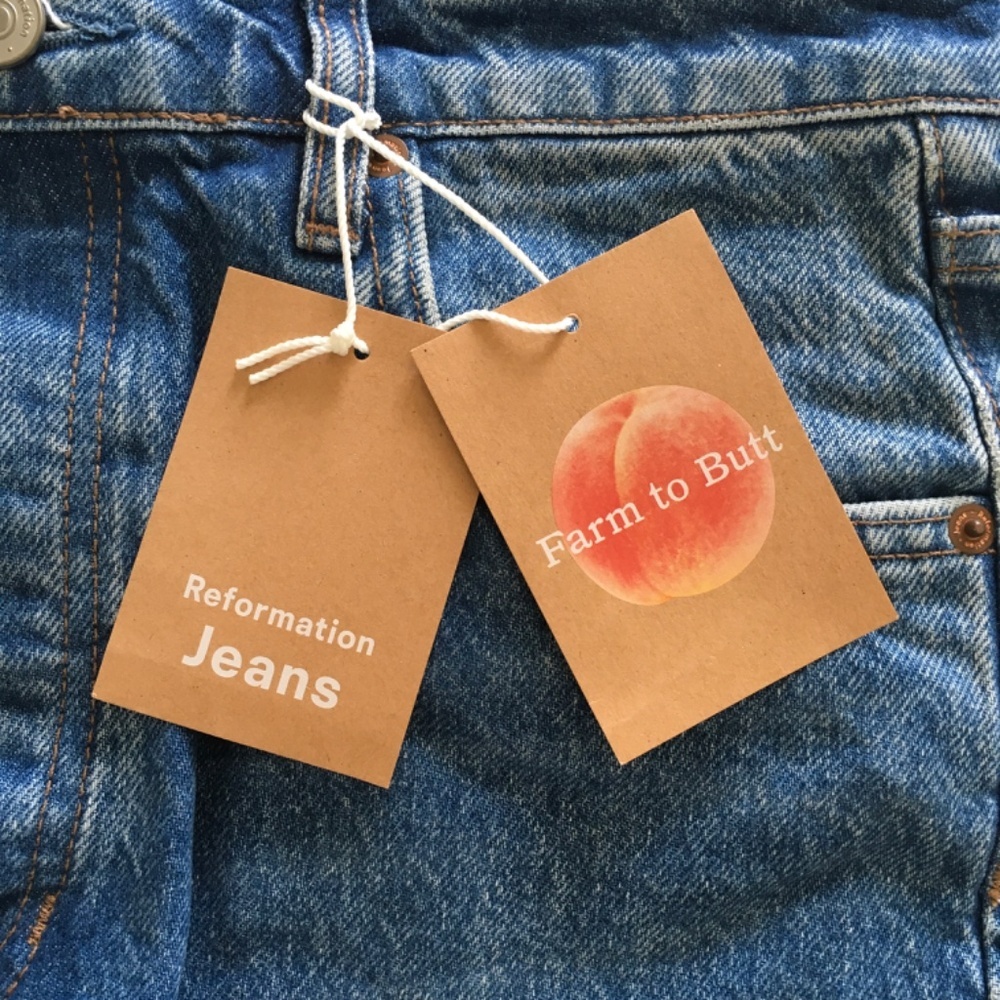 NWT Reformation Cynthia High Rise Straight Jeans in Colorado Sz 29 Button Fly - Picture 5 of 16
